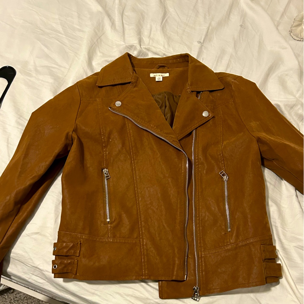 Women's Tan Leather Jacket
